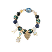 Shangjie OEM joyas Fashion Dainty friendship bracelet Bohomian Natural Stone Bracelets Crystal Beads Charms Bracelets